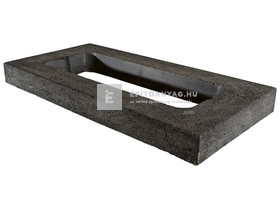 KK Kavics Manufaktúra Vezúv Támfal félkő antracit 58x29x6 cm KK Kavics Manufaktúra Vezúv Támfal félkő antracit 58x29x6 cm