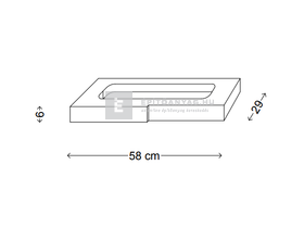KK Kavics Manufaktúra Vezúv Támfal félkő antracit 58x29x6 cm KK Kavics Manufaktúra Vezúv Támfal félkő antracit 58x29x6 cm