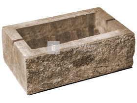 Viastein Avangard VIA+KE Kerítés elem roppantott felülettel mokka árnyalt 40x20x16 cm Viastein Avangard VIA+KE Kerítés elem roppantott felülettel mokka árnyalt 40x20x16 cm