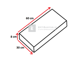 Viastein Avangard VIA+KF Kerítés, oszlop fedlap roppantott felülettel antracit- fehér 60x30x8 cm Viastein Avangard VIA+KF Kerítés, oszlop fedlap roppantott felülettel antracit- fehér 60x30x8 cm