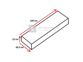 KK Kavics Kilkenny Blokklépcső szürke 100x39,5x15 cm KK Kavics Kilkenny Blokklépcső szürke 100x39,5x15 cm