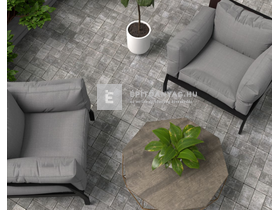 Viastein Sempre Térkő antracit/fehér 10x20 cm 6 cm Viastein Sempre Térkő antracit/fehér 10x20 cm 6 cm