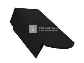 Creaton RÓNA szegmensvágású szegélycserép bal Nuance fekete matt engóbozott Creaton RÓNA szegmensvágású szegélycserép bal Nuance fekete matt engóbozott