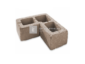 Leier Antik kerítéskő sarokelem sepia 20x40x20 cm Leier Antik kerítéskő sarokelem sepia 20x40x20 cm