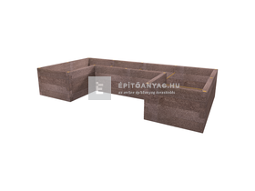 Leier Durisol Magaságyás U Plusz alakzat Leier Durisol Magaságyás U Plusz alakzat