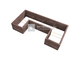 Leier Durisol Magaságyás U Plusz alakzat Leier Durisol Magaságyás U Plusz alakzat