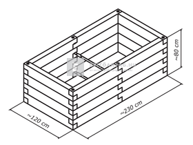 Leier Durisol Magaságyás téglalap alakzat Leier Durisol Magaságyás téglalap alakzat