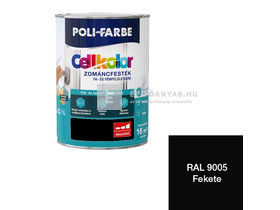 Poli-Farbe Cellkolor Zománcfesték fára és fémre RAL 9005 fekete 0,4 l Poli-Farbe Cellkolor Zománcfesték fára és fémre RAL 9005 fekete 0,4 l