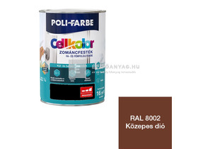 Poli-Farbe Cellkolor Zománcfesték fára és fémre RAL 8002 közepes dió 0,8 l Poli-Farbe Cellkolor Zománcfesték fára és fémre RAL 8002 közepes dió 0,8 l