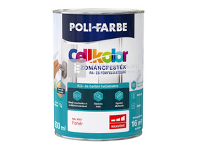 Poli-Farbe Cellkolor Zománcfesték fára és fémre RAL 9003 fehér 0,8 l Poli-Farbe Cellkolor Zománcfesték fára és fémre RAL 9003 fehér 0,8 l
