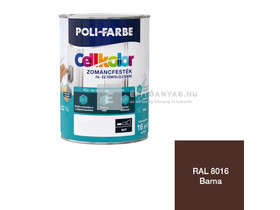 Poli-Farbe Cellkolor Zománcfesték fára és fémre matt RAL 8016 barna 0,8 l Poli-Farbe Cellkolor Zománcfesték fára és fémre matt RAL 8016 barna 0,8 l