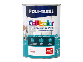 Poli-Farbe Cellkolor Zománcfesték fára és fémre RAL 9003 fehér 2,5l Poli-Farbe Cellkolor Zománcfesték fára és fémre RAL 9003 fehér 2,5l