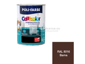Poli-Farbe Cellkolor Zománcfesték fára és fémre RAL 8016 barna 5 l Poli-Farbe Cellkolor Zománcfesték fára és fémre RAL 8016 barna 5 l