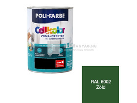 Poli-Farbe Cellkolor Zománcfesték fára és fémre RAL 6002 zöld 5 l Poli-Farbe Cellkolor Zománcfesték fára és fémre RAL 6002 zöld 5 l
