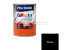 Poli-Farbe Cellkolor Univerzális korróziógátló alapozó fekete 0,8 l Poli-Farbe Cellkolor Univerzális korróziógátló alapozó fekete 0,8 l