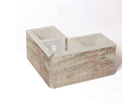 Leier Modern Kerítés sarokelem satírozott natúr kagylóhéj 40x20x20 cm Leier Modern Kerítés sarokelem satírozott natúr kagylóhéj 40x20x20 cm