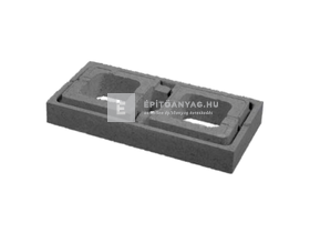 Viastein Modulo MKE kerítéselem 9 cm sima felület antracit 60x30 cm Viastein Modulo MKE kerítéselem 9 cm sima felület antracit 60x30 cm