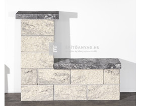 Leier Architektúra Kerítéskő normál jégszürke 40x20x20 cm Leier Architektúra Kerítéskő normál jégszürke 40x20x20 cm