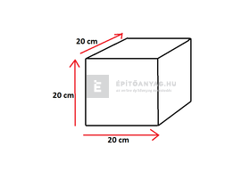 Leier Architektúra Kerítéskő félkő beige-barna 20x20x20 cm (80 db/rkl) Leier Architektúra Kerítéskő félkő beige-barna 20x20x20 cm (80 db/rkl)