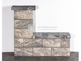 Leier Architektúra Kerítéskő sarokelem kagylóhéj 40x20x20 cm Leier Architektúra Kerítéskő sarokelem kagylóhéj 40x20x20 cm