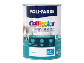Poli-Farbe Cellkolor Zománcfesték selyemfényű fehér 0,4 l Poli-Farbe Cellkolor Zománcfesték selyemfényű fehér 0,4 l