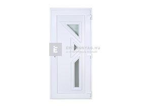 Delta W5K Visztula műanyag bejárati ajtó jobb 3 üveges, zárpánttal, 100x210 cm Delta W5K Visztula műanyag bejárati ajtó jobb 3 üveges, zárpánttal, 100x210 cm