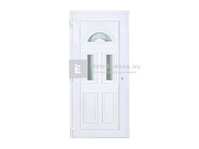 Delta Temze műanyag bejárati ajtó 100x210 cm, balos, fehér, 3 üveges Delta Temze műanyag bejárati ajtó 100x210 cm, balos, fehér, 3 üveges