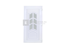 Delta Ipoly üveges műanyag bejárati ajtó 100x210 cm, jobbos, fehér, üvegezett Delta Ipoly üveges műanyag bejárati ajtó 100x210 cm, jobbos, fehér, üvegezett