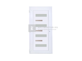 Delta W5K SB Zebra műanyag bejárati ajtó 7 üveges bal 100x210 cm Delta W5K SB Zebra műanyag bejárati ajtó 7 üveges bal 100x210 cm