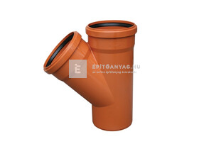 Valplast KG PVC ágidom 45° 200/200 mm Valplast KG PVC ágidom 45° 200/200 mm
