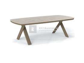L-YO Aura étkezőasztal, 242x110x74 cm, taupe