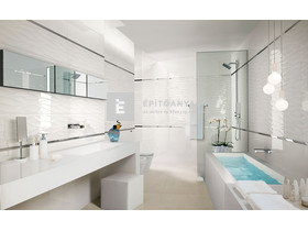 Fap Lumina Curve White Gloss fali csempe, fehér 25x75 cm Fap Lumina Curve White Gloss fali csempe, fehér 25x75 cm