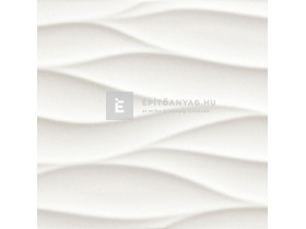 Fap Lumina Curve White Gloss fali csempe, fehér 25x75 cm