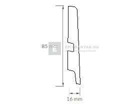 Béta-Floor 4531 Sonata tölgy P85 laminált padló szegélyléc 2,5 m