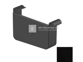 Galeco STAL2 szögletes 150 fekete végzáró, balos Galeco STAL2 szögletes 150 fekete végzáró, balos