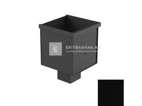Galeco STAL2 080 fekete vízgyűjtő üst, 80x80mm kifolyó csonkkal, szögletes Galeco STAL2 080 fekete vízgyűjtő üst, 80x80mm kifolyó csonkkal, szögletes