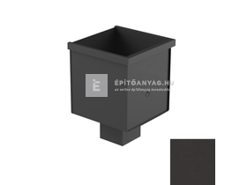 Galeco STAL2 080 grafit vízgyűjtő üst, 80x80mm kifolyó csonkkal, szögletes Galeco STAL2 080 grafit vízgyűjtő üst, 80x80mm kifolyó csonkkal, szögletes