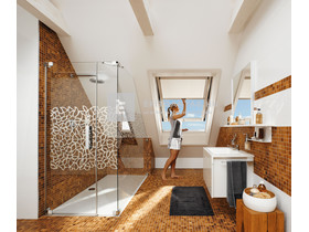 Roto Designo WDF R88C H WD Fa tetőtéri ablak felnyíló, alsó kilinccsel 7/14, 74x140 cm Roto Designo WDF R88C H WD Fa tetőtéri ablak felnyíló, alsó kilinccsel 7/14, 74x140 cm