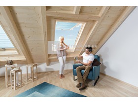 Roto Designo WDF R88C H WD Fa tetőtéri ablak felnyíló, alsó kilinccsel 7/14, 74x140 cm Roto Designo WDF R88C H WD Fa tetőtéri ablak felnyíló, alsó kilinccsel 7/14, 74x140 cm