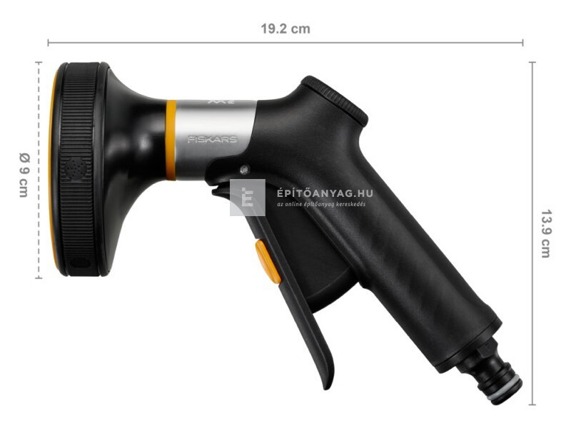Fiskars Solid locsolópisztoly, multi, front vezérlésű