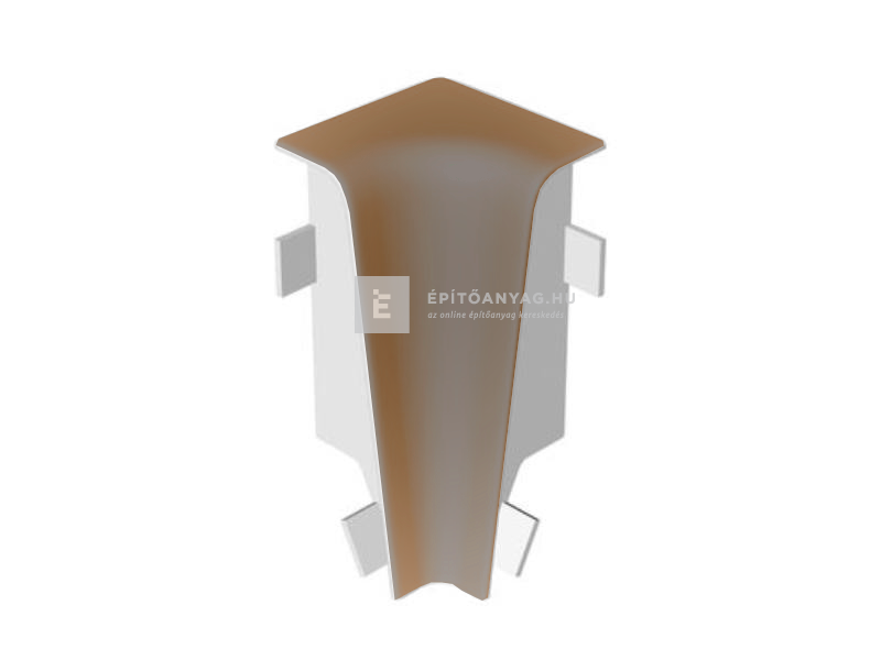 Laminált szegőléc sarokelem belső MDF 58; AC01 színkódú