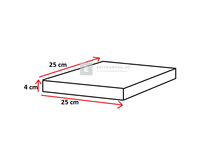 Leier pillér kúpos fedlap finombeton szürke 25x25x4 cm