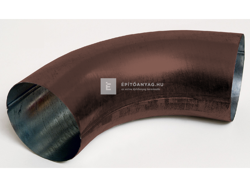 Colorferr 33 alumínium könyök 72°,alul-felül korcolt, rézbarna