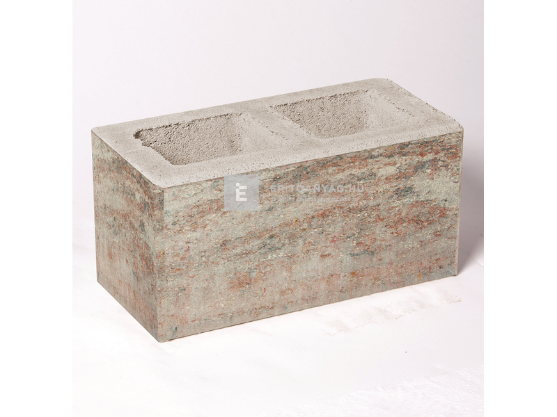 Leier Modern kerítéskő normálkő natúr, satírozott kagylóhéj 20x40x20 cm