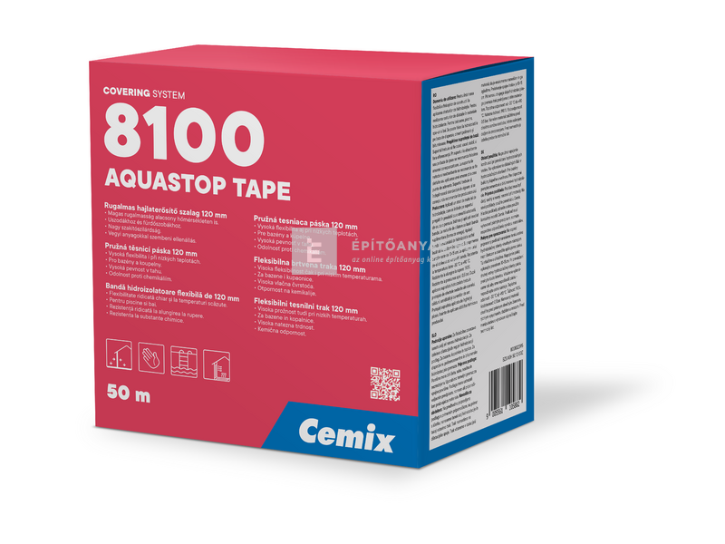 Cemix 8100 Aquastop Band hajlaterősítő szalag 50 m