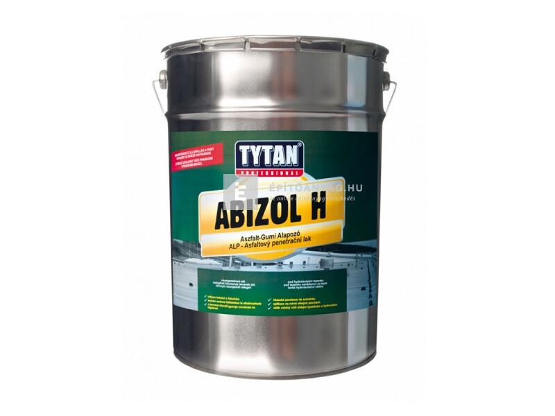 Tytan Abizol H Bitumenes vízszigetelő kellősítő, oldószeres fekete 9 kg