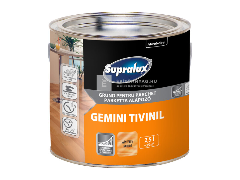 Supralux Gemini Tivinil parketta alapozó 2,5 l