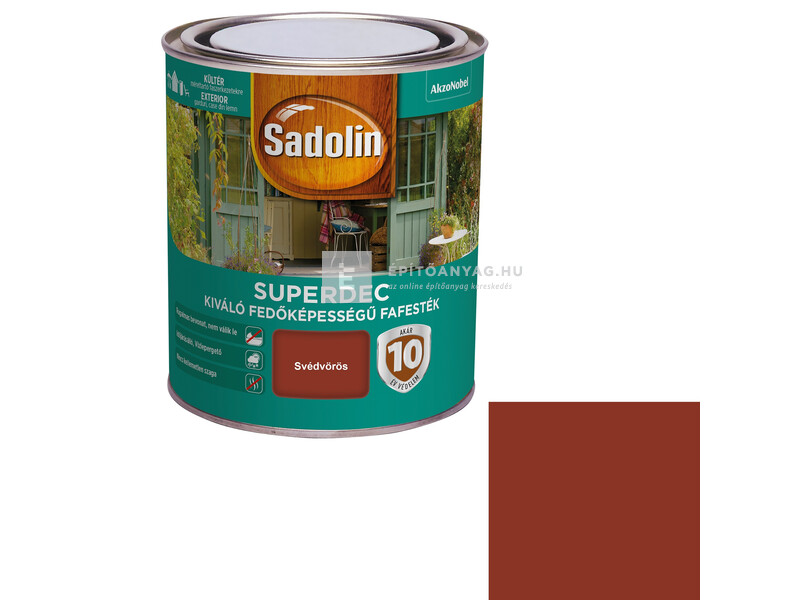 Sadolin Superdec fafesték svédvörös 0,75 l