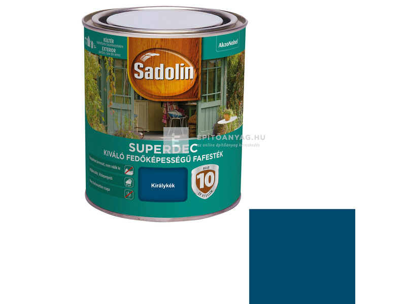 Sadolin Superdec fafesték királykék 0,75 l