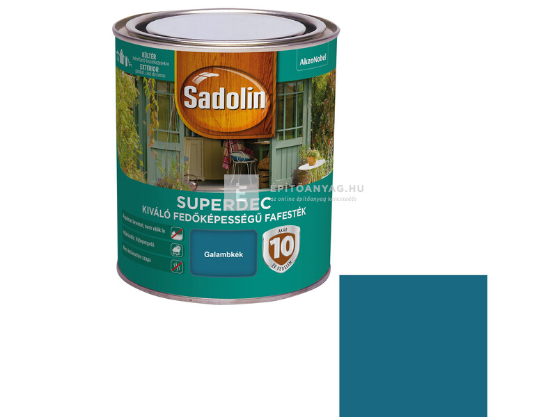 Sadolin Superdec fafesték galambkék 0,75 l